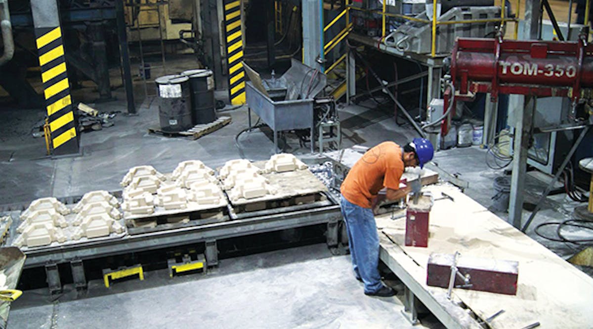 Blackhawk de M&eacute;xico is a green sand and no-bake foundry, with shell and cold-box coremaking, flaskless and matchplate molding, induction melting and holding, and an automated pouring system. The foundry also has in-house metallurgy and product quality testing labs.