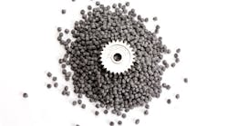 A fully dense part produced by ldquorapid manufacturingrdquo shown with the metal feedstock that is transformed by metal injection molding A fully dense part produced by ldquorapid manufacturingrdquo shown with the metal feedstock that is transformed by metal injection molding