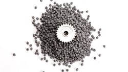 A fully dense part produced by ldquorapid manufacturingrdquo shown with the metal feedstock that is transformed by metal injection molding A fully dense part produced by ldquorapid manufacturingrdquo shown with the metal feedstock that is transformed by metal injection molding