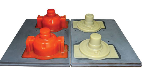 Pattern plates produced with RakuTool PC3458 PH3958 left and RakuTool PC3459 PH3958 right