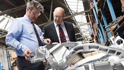 Alucast Ltdrsquos Martin Haynes and John Swift evaluate some of the lightweight automotive castings that are helping the English foundry to fulfill its new revenue projections Alucast Ltdrsquos Martin Haynes and John Swift evaluate some of the lightweight automotive castings that are helping the English foundry to fulfill its new revenue projections
