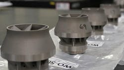 Siemens burner heads produced by Materials Solutions Ltd via selective laser melting Siemens burner heads produced by Materials Solutions Ltd via selective laser melting