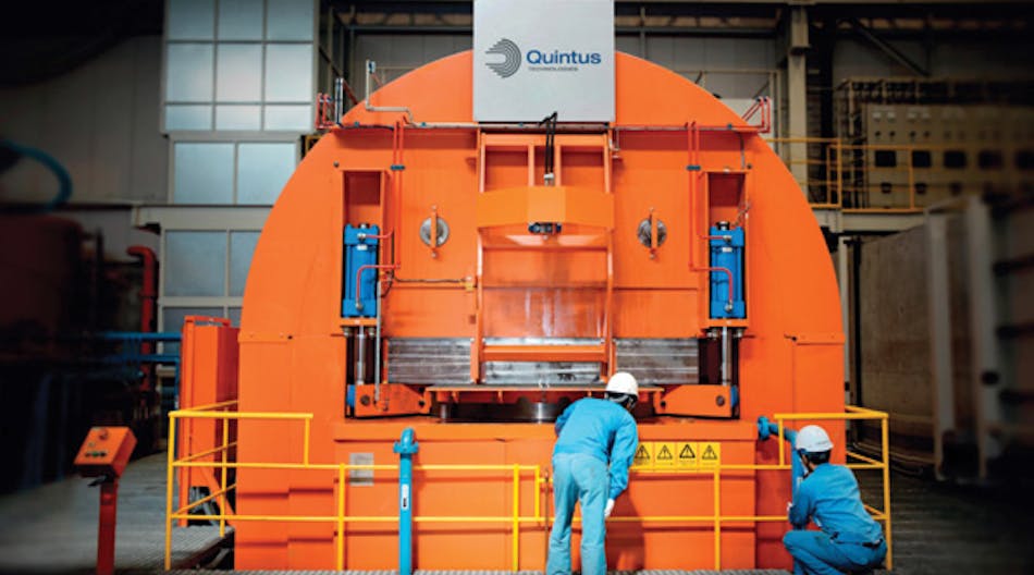 Quintus Technologies installed this hot isostatic pressing unit for a Japanese manufacturer. It&rsquo;s described as the largest HIP in the world.