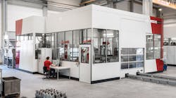 The VX4000 that anchors voxeljet Americarsquos service operation in Michigan offers a 4000x2000x1000mm build envelope for continuous 3D printing of sand molds and cores a space that is comparable in size to a VW Golf The VX4000 that anchors voxeljet Americarsquos service operation in Michigan offers a 4000x2000x1000mm build envelope for continuous 3D printing of sand molds and cores a space that is comparable in size to a VW Golf