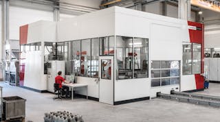 The VX4000 that anchors voxeljet America&rsquo;s service operation in Michigan offers a 4,000x2,000x1,000-mm build envelope for continuous 3D printing of sand molds and cores, a space that is comparable in size to a VW Golf.