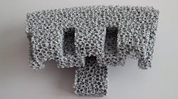 For aluminum and nonferrous metal foundries, Goodfellow offers ceramic foam structures with special filter prints of the mold gating system.