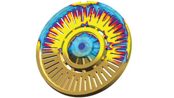 A MAGMASOFTsimulated core reveals cooling and solidification processes before any metal is poured