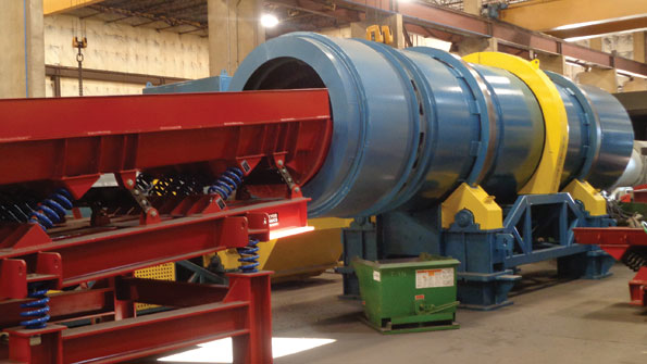 Didionreg rotary sprue crushercleaner with Conveyor Dynamics vibratory feed conveyor