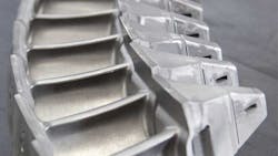 Turbofan engine blades are highly engineered but prone to failure based on the performance of alloys under the strain of high heat and pressure Turbofan engine blades are highly engineered but prone to failure based on the performance of alloys under the strain of high heat and pressure