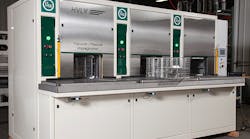 Godfrey &amp; Wing&apos;s High Value/Low Volume system is a semi-automated, three-module operation that uses a dry vacuum and pressure processing to treat up to 15 cycles per hour.