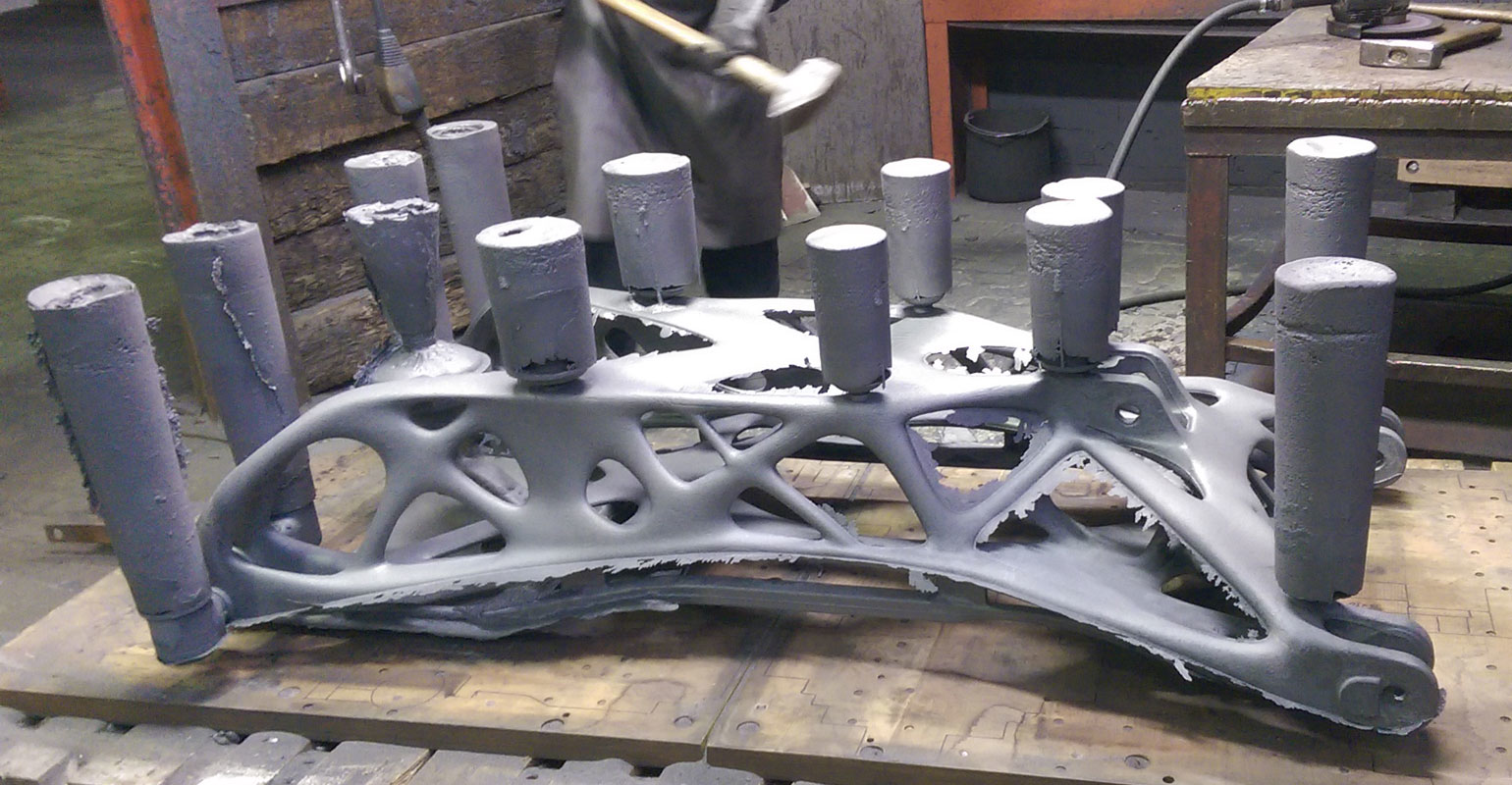 Unmolded, unfinished ir