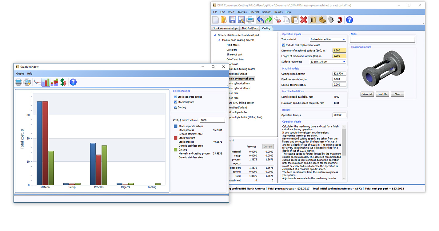 DFM Concurrent Costing 3.0 software