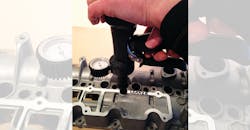 ISL Spot-Seal system on a machined hole. ISL Spot-Seal system on a machined hole.