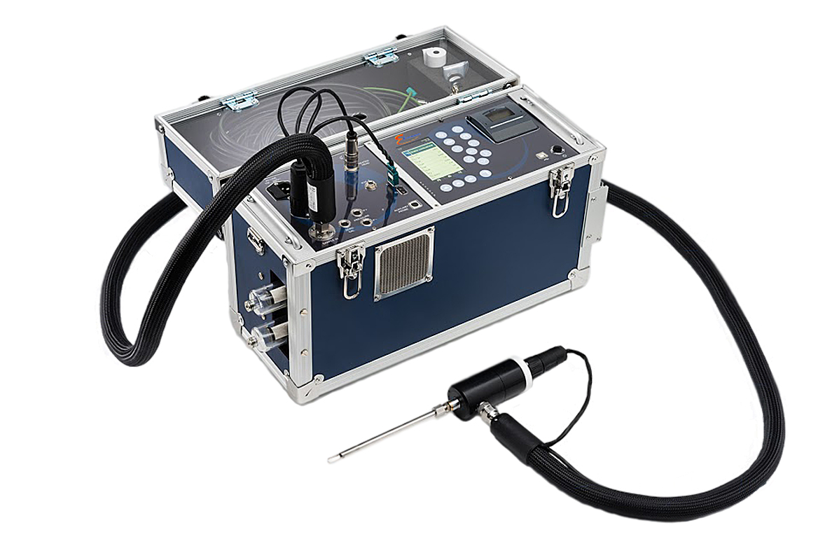 Portable Emissions Analyzer with Heated Sample Line Foundry