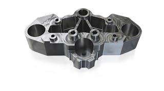 A 3D-printed, nickel-chromium steel bearing holder, produces by the new GTarc process.