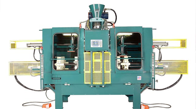 A dual-station machine for cold-box cores, one of several designs offered by Harrison Equipment.