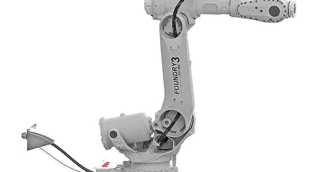 ABB introduced its Foundry Prime robot series in 2005. The first generation was painted orange; the second generation, in 2007, was painted grey. The latest model, IRB 6790, is offered un-painted, but fully coated.