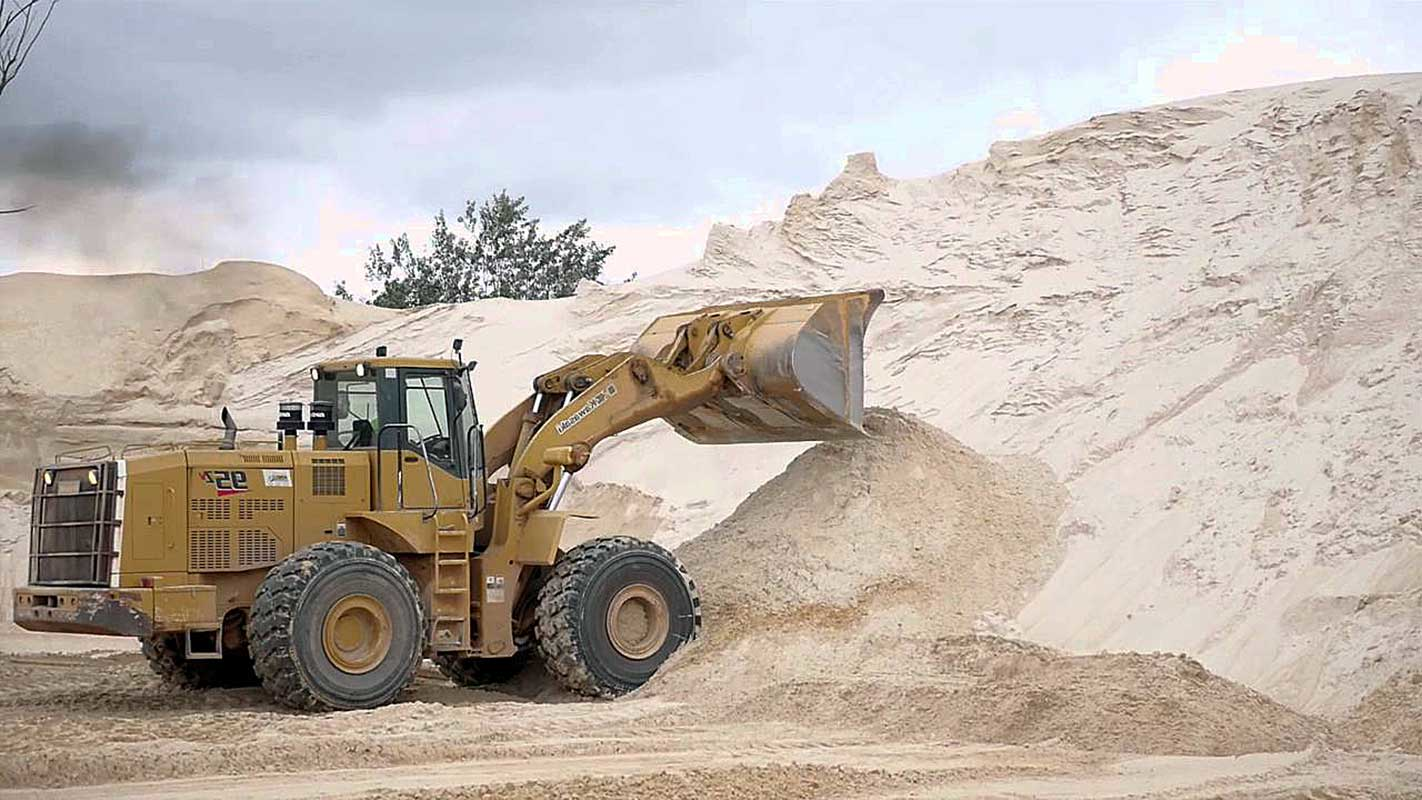 Industrial sand