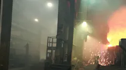Combustion-sourced sand accumulation in a foundry / Keramida