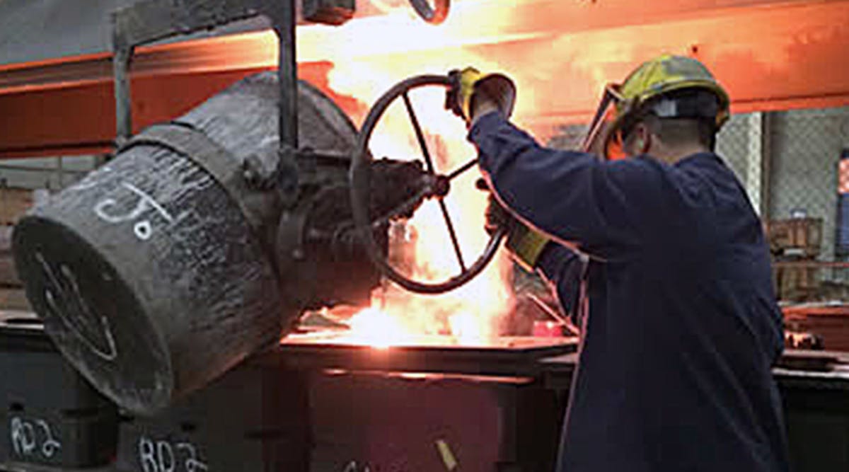 Crown Casting Industries in Hodges, SC, operated as an air-set jobbing foundry for short- to mid-run production of gray iron, ductile iron, and bronze castings weighing less than 300 lbs.