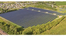 A solar garden near Farmington, MN. Minnesota allows four 1-MW gardens per site. Each garden occupies about 2.5 acres, or 10 acres total.