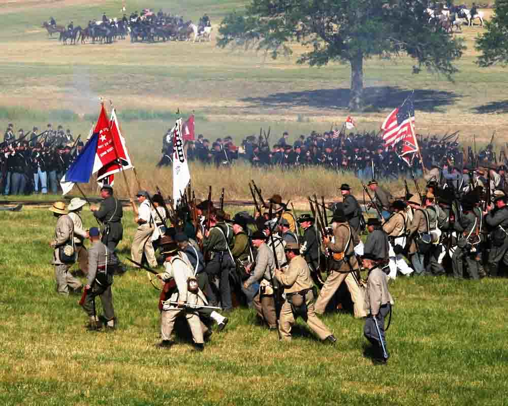Civil War reenactors