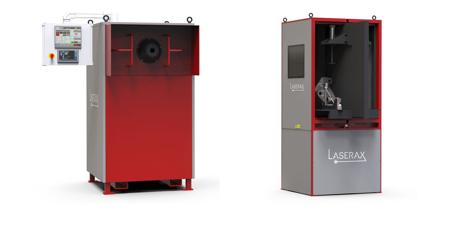 Laserax, left Open Air Machine; right Rotary Table Machine