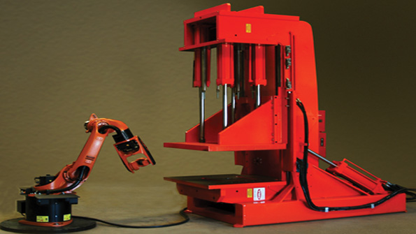 The CMH Manufacturing 3R machine with robotic automation