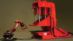 The CMH Manufacturing 3R machine with robotic automation The CMH Manufacturing 3R machine with robotic automation