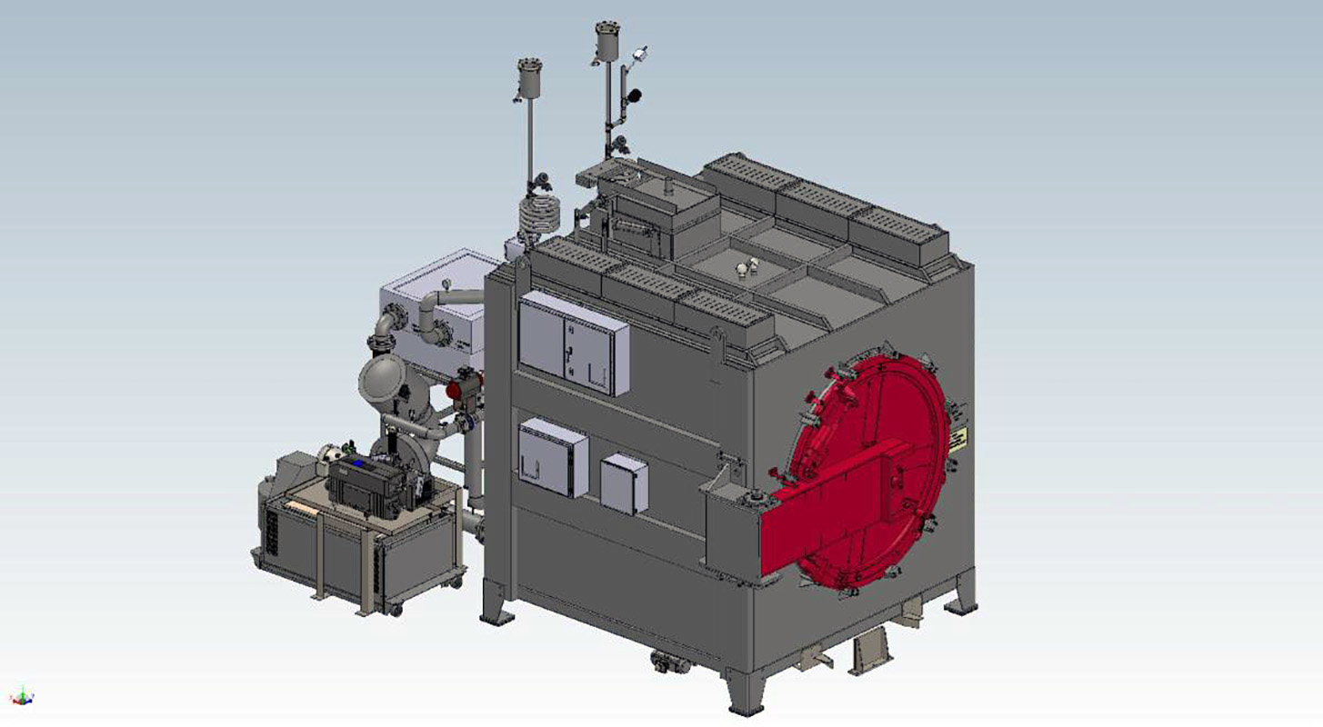 Gasbarre horizontal retort nitriding furnace