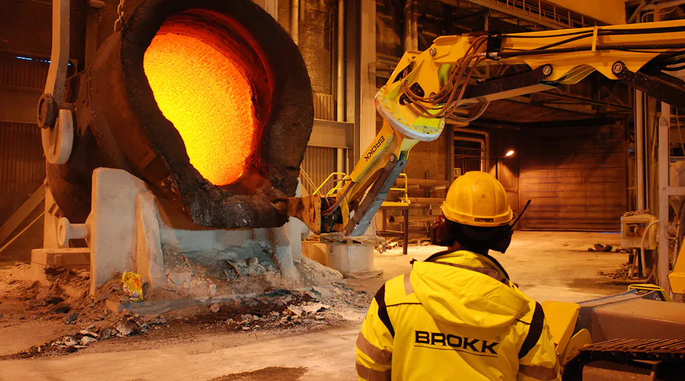 Brook Machine Powerful Demolition Machine | Foundry Management & Technology