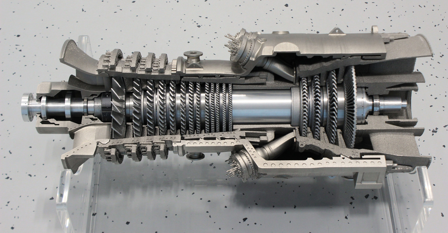 scaled 3DP gas turbine