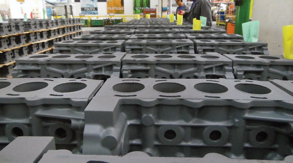 Cast iron engine blocks