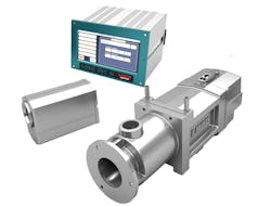 The Auto Pour Pyrometer system measures the liquid metal stream as it enters a mold, with a rugged housing, an air/water cooling jacket, and an air-purge unit to protect from excessive heat and to maintain a clean lens/window. The Auto Pour Pyrometer system measures the liquid metal stream as it enters a mold, with a rugged housing, an air/water cooling jacket, and an air-purge unit to protect from excessive heat and to maintain a clean lens/window.