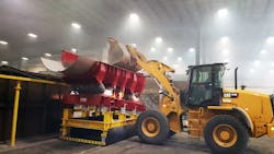 Design features adopted specifically for vibratory furnace charging — indexing, trough frames, stainless spouts, and controls — protect workers while withstanding the material impact loads and extreme heat exposure inherent to the process. Design features adopted specifically for vibratory furnace charging — indexing, trough frames, stainless spouts, and controls — protect workers while withstanding the material impact loads and extreme heat exposure inherent to the process.