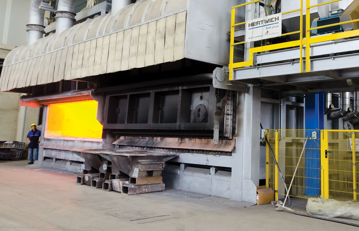 An Ecomelt PS multi-chamber melting furnace, one of three Hertwich Engineering furnace designs to be installed by Otto Fuchs KG, to recycle automotive aluminum scrap.