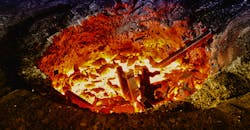 Electric furnace melting is more susceptible to FeO-contaminated steel scrap than is cupola melting. Typical cupola silicon-oxidation loss is 25-30%, compared to EF silicon loss of 10-15%. Electric furnace melting is more susceptible to FeO-contaminated steel scrap than is cupola melting. Typical cupola silicon-oxidation loss is 25-30%, compared to EF silicon loss of 10-15%.