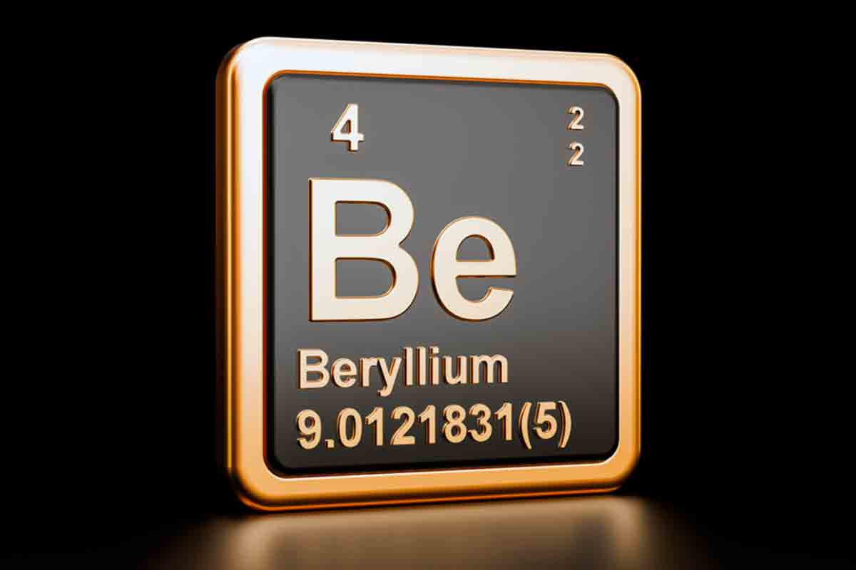 Beryllium is a metallic element known for its lightweight and mechanical stiffness, often used as a specialty alloy for aluminum, notably for investment castings used in aerospace and defense applications.