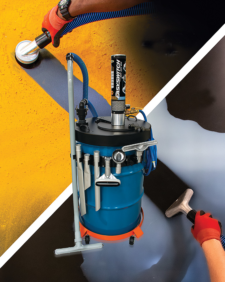 EasySwitch creates a vacuum with a minimal volume of compressed air.