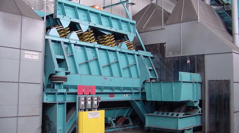 General Kinematics&rsquo; two-mass vibratory shakeout machine, designated for installation at the Fonderie Mora Gavardo in Italy.
