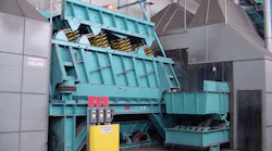 General Kinematics’ two-mass vibratory shakeout machine, designated for installation at the Fonderie Mora Gavardo in Italy.