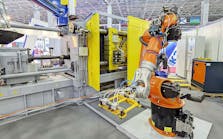 High-volume diecasting is an example of the changing operating conditions and requirements for robots in the metalcasting industry .