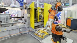 High-volume diecasting is an example of the changing operating conditions and requirements for robots in the metalcasting industry .