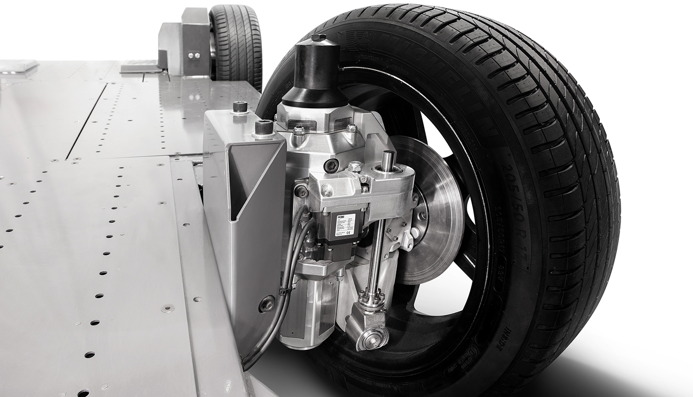 The REEcorner integrates critical vehicle components (steering, braking, suspension, powertrain and control) into the area between the chassis and the wheel to deliver significant functional and economic advantages.