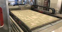 The voxeljet VX4000 is a binder-jet printer with a build envelope of 4x2x1 meters, meaning it is one of the world's largest 3D sand printers for metalcasting. The voxeljet VX4000 is a binder-jet printer with a build envelope of 4x2x1 meters, meaning it is one of the world's largest 3D sand printers for metalcasting.