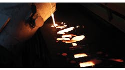 High binder levels, lack of mold permeability, and poor gating practices may initiate gas-porosity defects during pouring and molding. High binder levels, lack of mold permeability, and poor gating practices may initiate gas-porosity defects during pouring and molding.