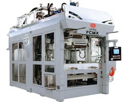 Sinto’s new FCMX automatic molding machine produces up to 200 molds/hour. Sinto’s new FCMX automatic molding machine produces up to 200 molds/hour.