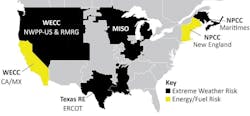 NERC’s reliability assessment for Winter 2020-2021 identified areas of the U.S. that are susceptible to extreme weather events but did not include the percentage change on the available reserve margins. NERC’s reliability assessment for Winter 2020-2021 identified areas of the U.S. that are susceptible to extreme weather events but did not include the percentage change on the available reserve margins.