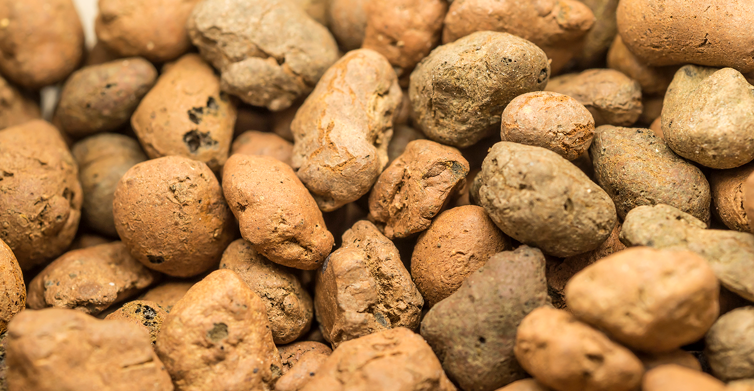 Macro photo of ceramic sand.