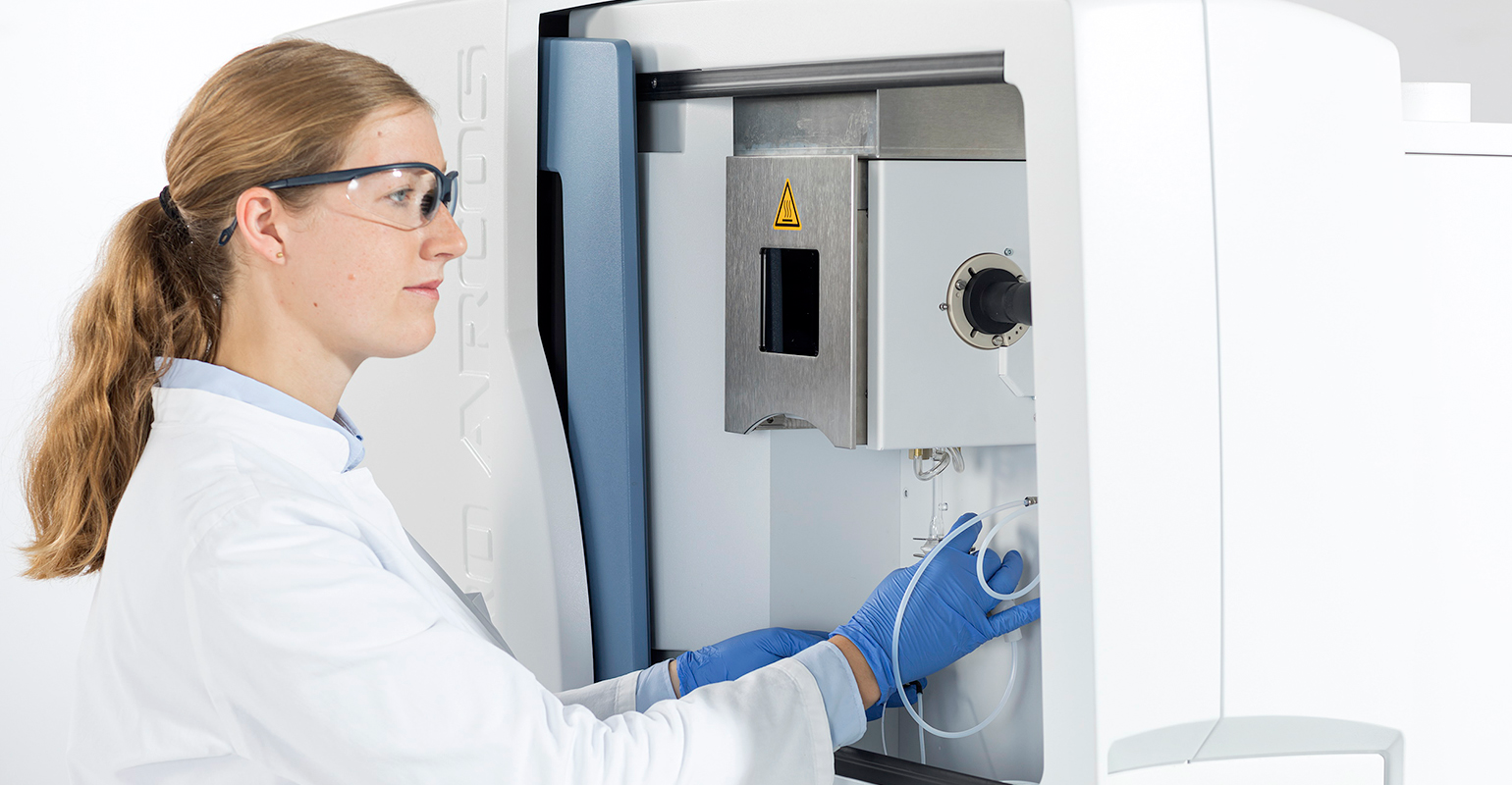 Spectro Arcos inductively coupled plasma optical emission spectrometer.